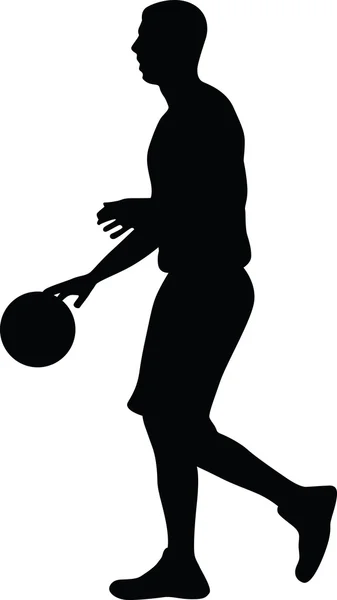 basketbol oyuncusu siluet vektör