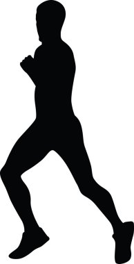 Haberci olarak siluet vektör