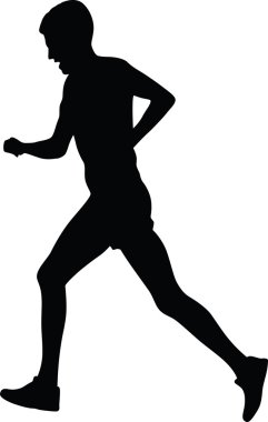 Haberci olarak siluet vektör