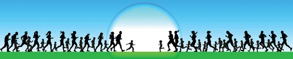 Runner siluet vektör