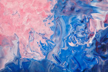 Mavi ve pembe boya dokusu. yaratıcı bir geçmiş. soyut organik sanat. 