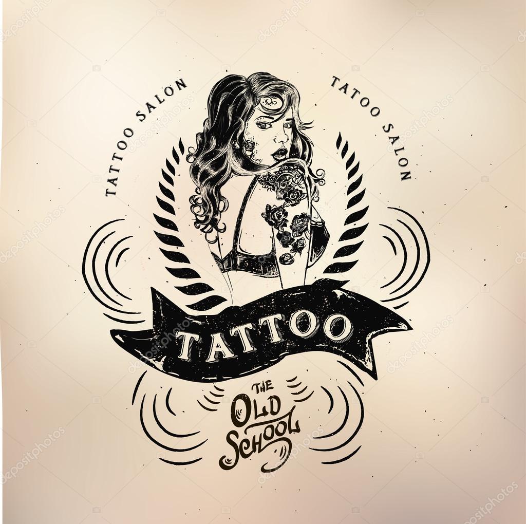 Tattoo Girl Vector Art Stock Images Depositphotos