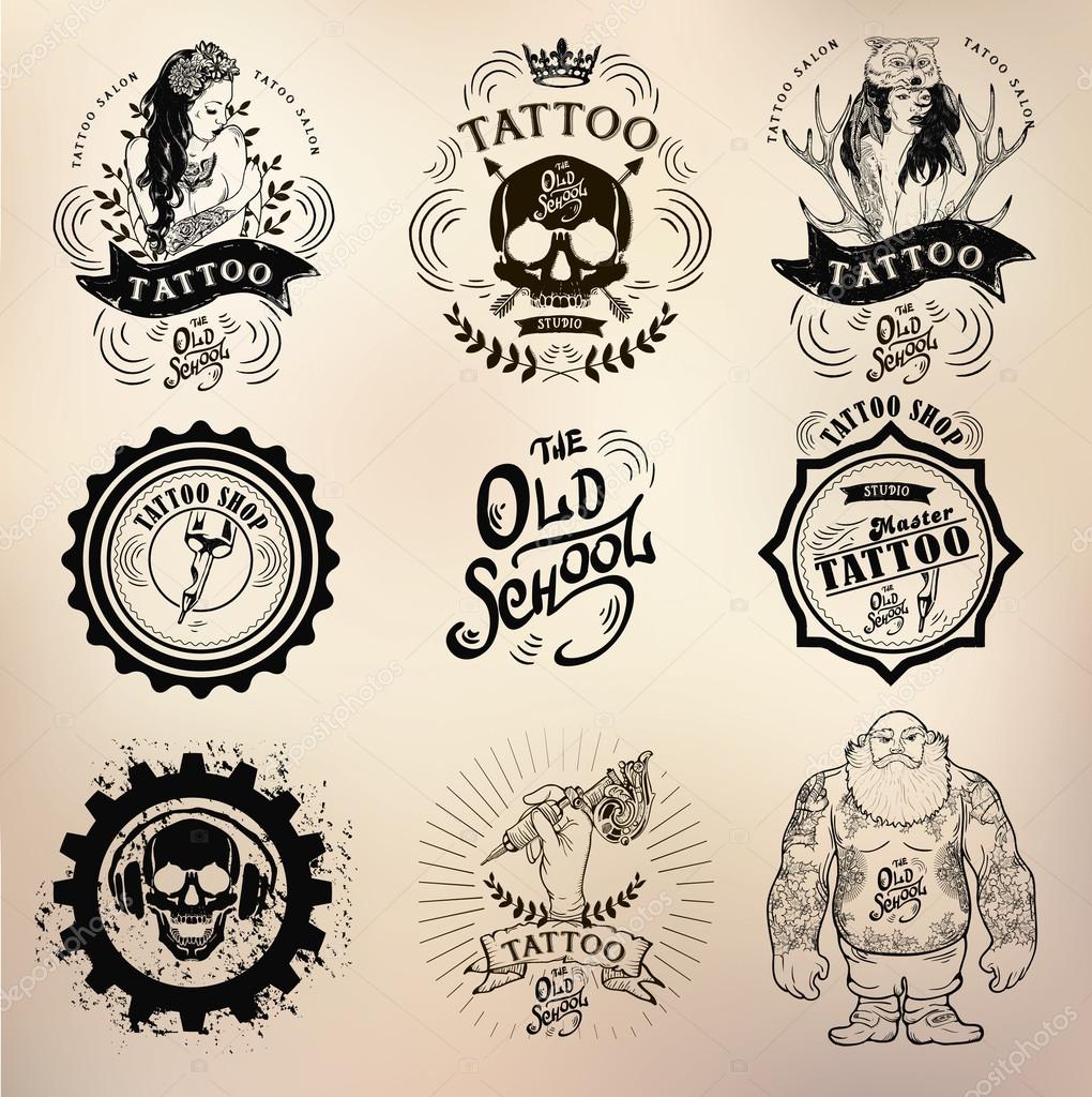 Tattoo old school studio skull Stock Vector Image by ©Lviktoria25 #111084172 Tattoo old school studio skull Stock Vector Image by ©Lviktoria25 #111084172