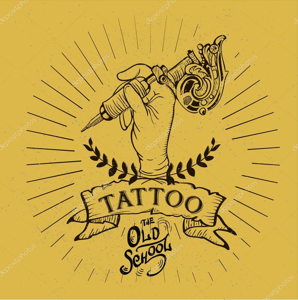 Retro Style Tattoo Shop Stock Vector C Lviktoria25 111098986