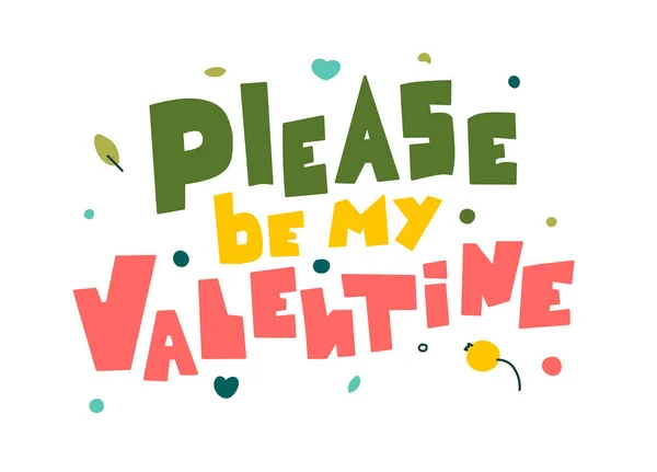 Kérem, legyen a Valentin-napi levelem absztrakt stílusban, lapos vektoros illusztrációban. Üdülési háttér. — Stock Vector