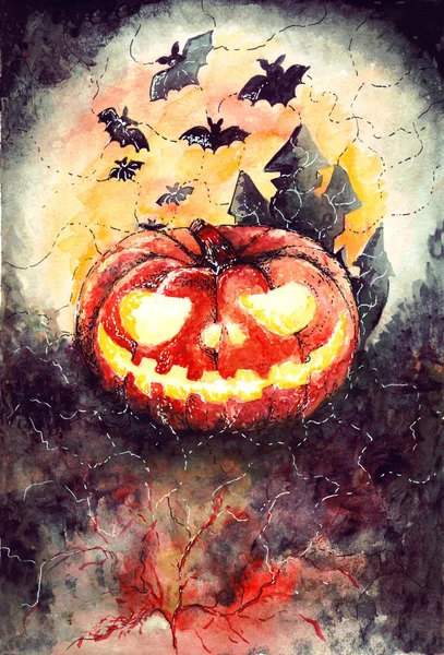 Halloween partij ontwerpsjabloon — Stockfoto