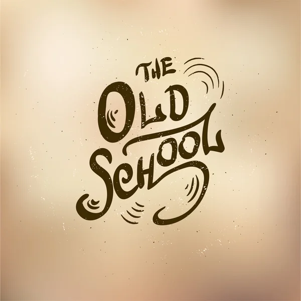 Old schol — Stock Vector