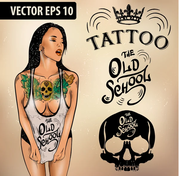 A tetoválás üzlet — Stock Vector