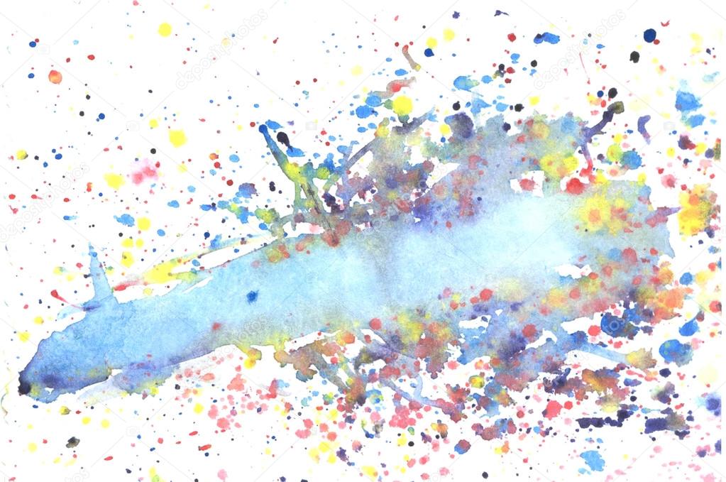 Splashes of watercolor background
