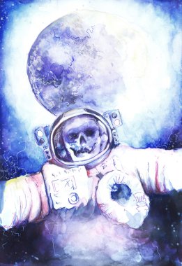 ölen astronotları uzayda