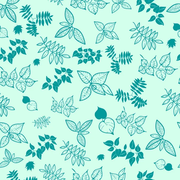 Fondo natural de las hojas — Vector de stock