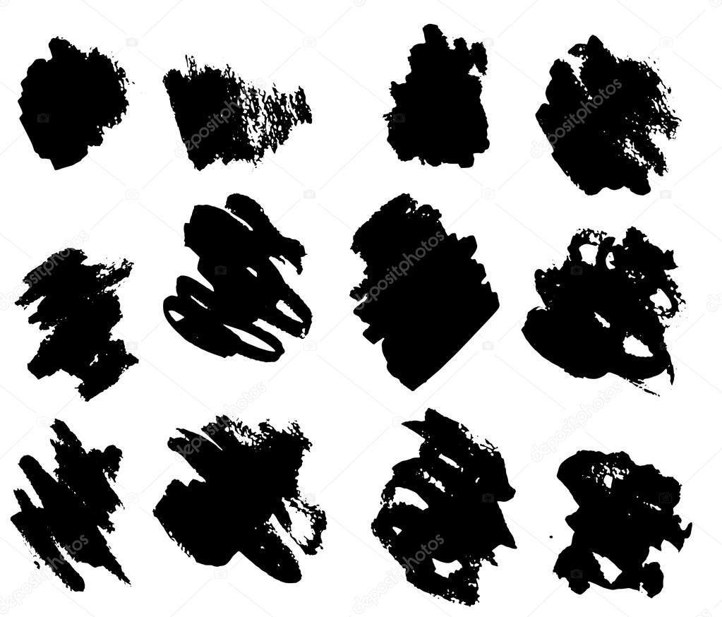 black ink blots