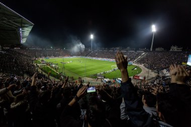 Toumba Stadyumu Paok hayranları tam görünümünü