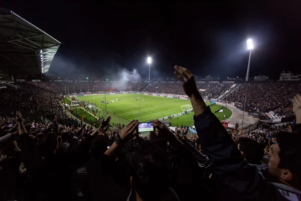 Toumba Stadyumu Paok hayranları tam görünümünü — Stok fotoğraf