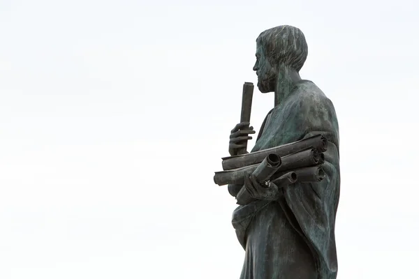 büyük bir Yunan filozofu Aristo heykeli