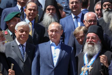 Rusya devlet başkanı Vladimir Putin Mount Athos ziyareti sırasında