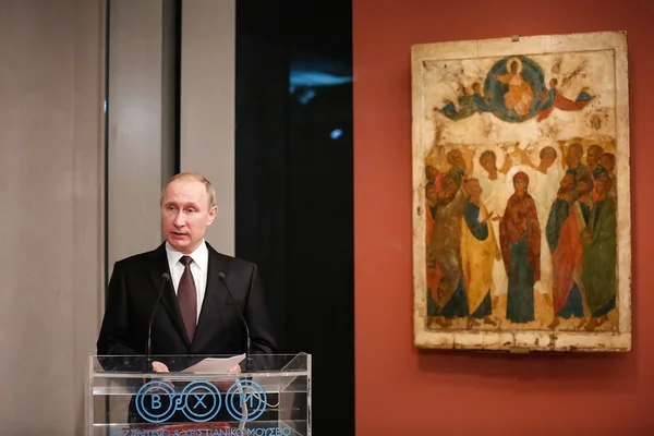 Russlands Präsident Wladimir Putin in Athen — Stockfoto