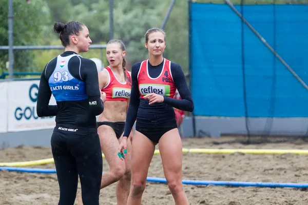 European Beach Handball Tour - ebt Finals Thessaloniki 2016 — Stock Photo, Image