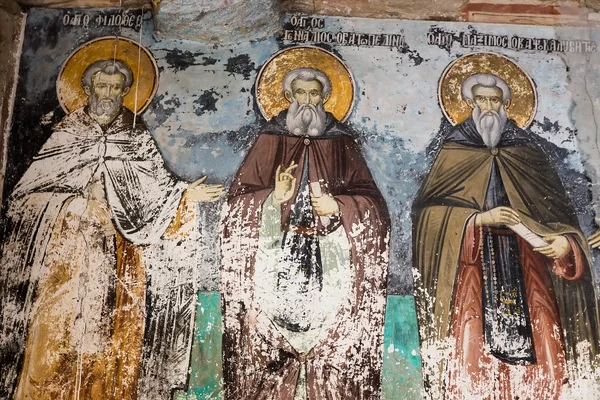 聖人の使い古されたフレスコ画 — ストック写真