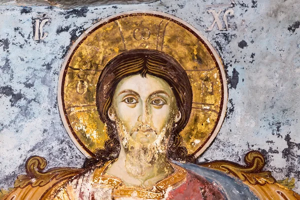 聖人の使い古されたフレスコ画 — ストック写真
