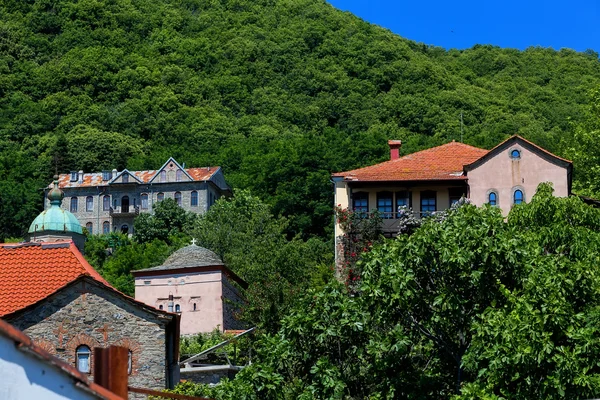 Dettagli dell'edificio a Karyes sul Sacro Monte Athos — Foto Stock