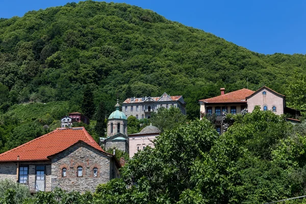 Stavební detaily v Karyes na svaté hoře Athos — Stock fotografie