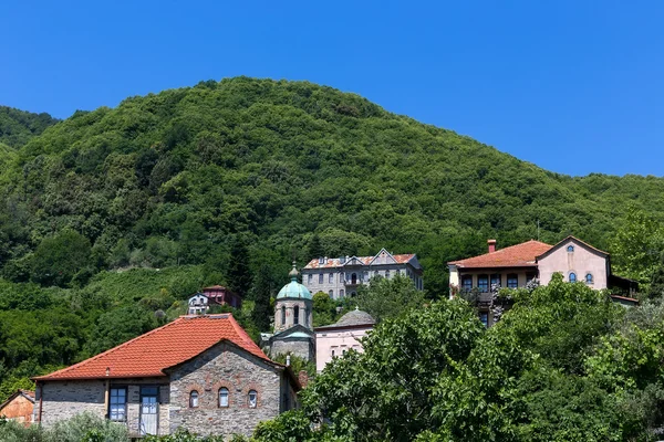 Detalhes do edifício em Karyes no Santo Monte Athos — Fotografia de Stock