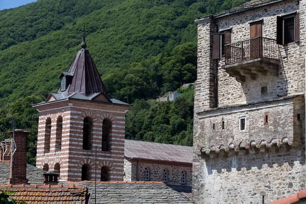 Baudetails in Karyes auf heiligem Berg athos — Stockfoto