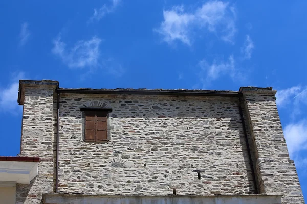 Szczegóły budynku w Karyes na świętej góry Athos — Zdjęcie stockowe