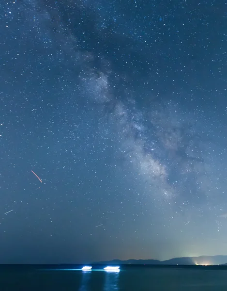 The starry sky and the Milky Way — Stock Photo, Image