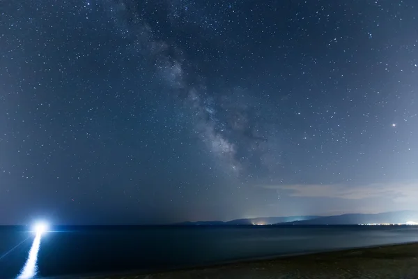 The starry sky and the Milky Way — Stock Photo, Image