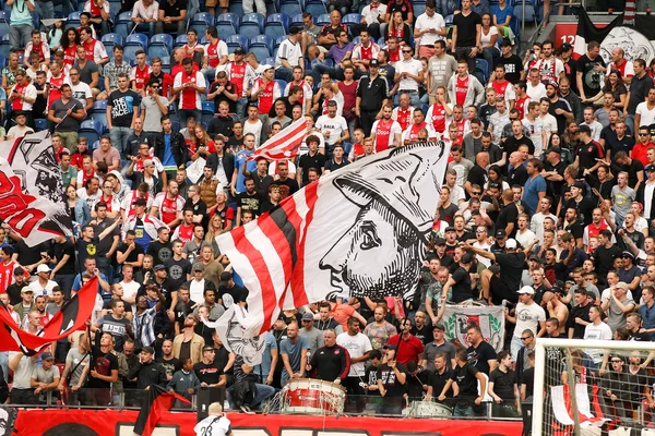 Interiör utsikt över hela Amsterdam Arena stadion — Stockfoto