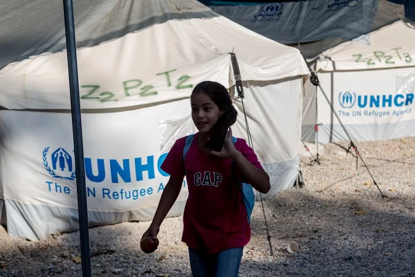 Refugee camp of Lagadikia, Greece — Stock Photo, Image