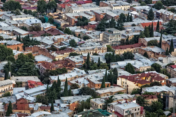 Luftaufnahme des Zentrums von Tiflis, der Hauptstadt Georgiens — Stockfoto