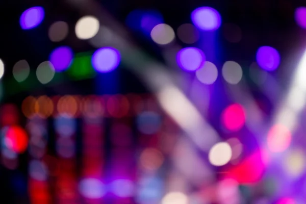 Defocused entertainment concert lighting on stage, bokeh — Stock Photo, Image