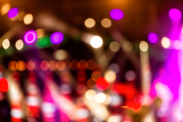 Defocused entertainment concert lighting on stage, bokeh — Stock Photo, Image