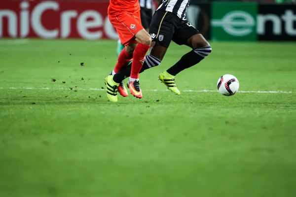 Paok vs フィオレンティーナと Uefa ヨーロッ パリーグ試合 — ストック写真