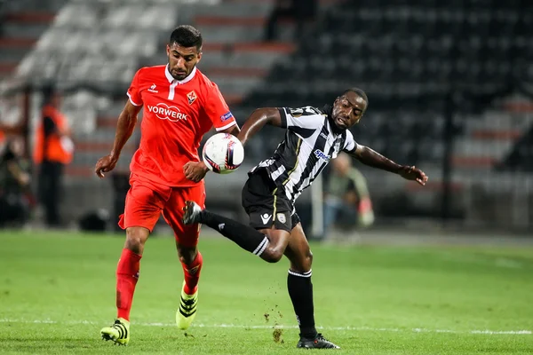 Paok vs フィオレンティーナと Uefa ヨーロッ パリーグ試合 — ストック写真