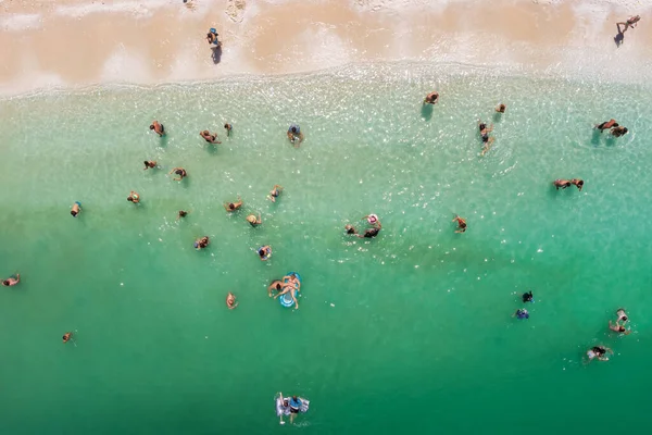 Porto Vathy Marmorstrand Thassos Griechenland Juli 2021 Luftaufnahme Des Strandes — Stockfoto