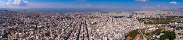 Flygfoto Över Staden Thessaloniki Från Området Neapoli Thessaloniki Greklands Näst — Stockfoto