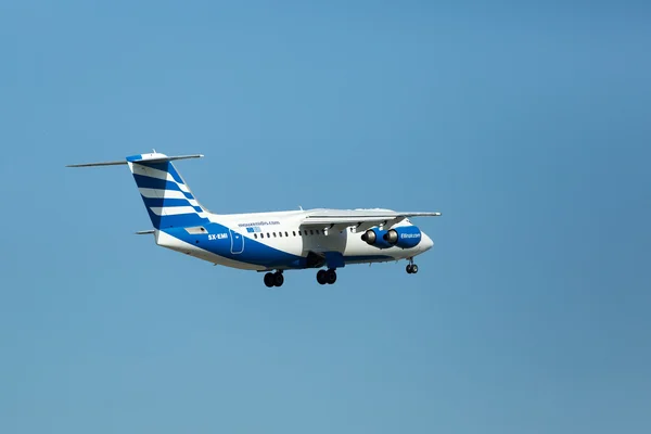 Ellinair Greek Aerospace Ellin Air SX-EMI Aviones preparándose para — Foto de Stock