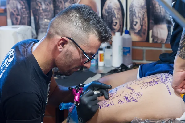 Primeira Convenção Internacional de Tatuagem de Salónica — Fotografia de Stock