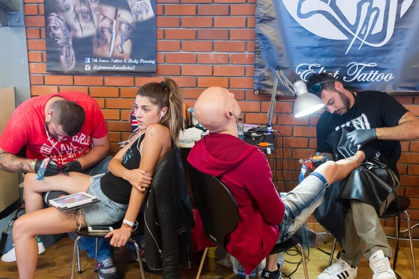 I Convención Internacional del Tatuaje de Salónica — Foto de Stock