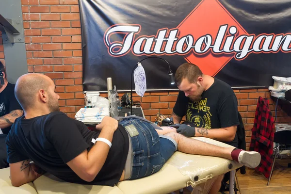 1ste thessaloniki internationale tattoo Conventie — Stockfoto