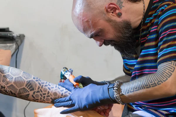 1st Thessaloniki International Tattoo Convention — Stock Photo, Image