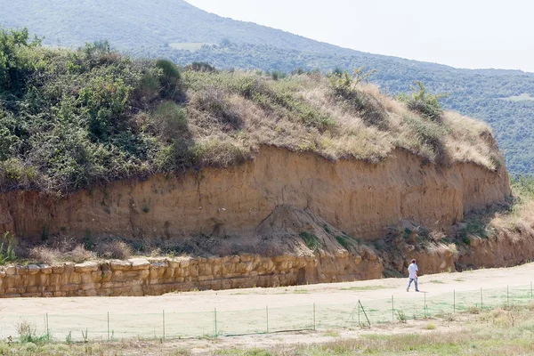 Escavações em Anfípolis, Grécia. Arqueólogos descobriram — Fotografia de Stock