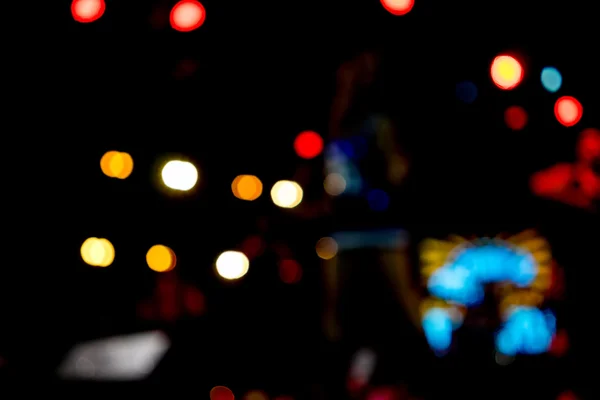 Ufuk eğlence konser aydınlatma sahnede, bokeh. — Stok fotoğraf