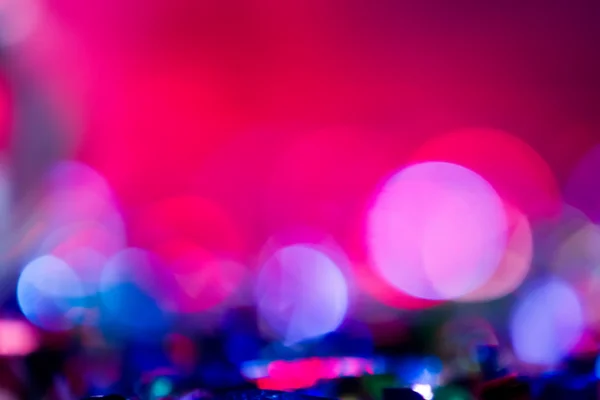 Éclairage de concert de divertissement déconcentré sur scène, bokeh . — Photo