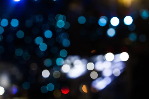 Ufuk eğlence konser aydınlatma sahnede, bokeh. — Stok fotoğraf