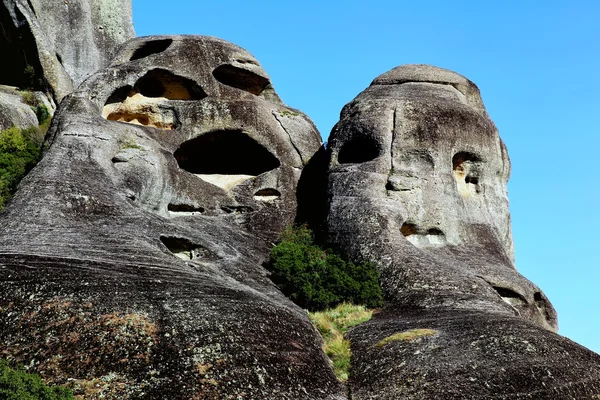 在希腊米特奥拉山上的大石头. — 图库照片